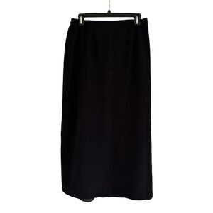 Sag Harbor Classic Black Size 12 Maxi Skirt